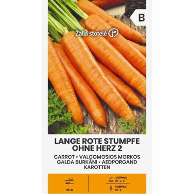 Porkkana 'Lange Rote Stumpfe Ohne Herz 2'