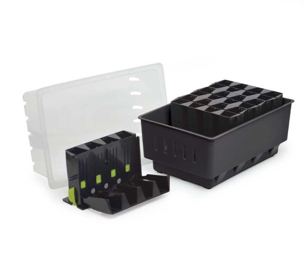 Minikasvihuone Rootmaster musta