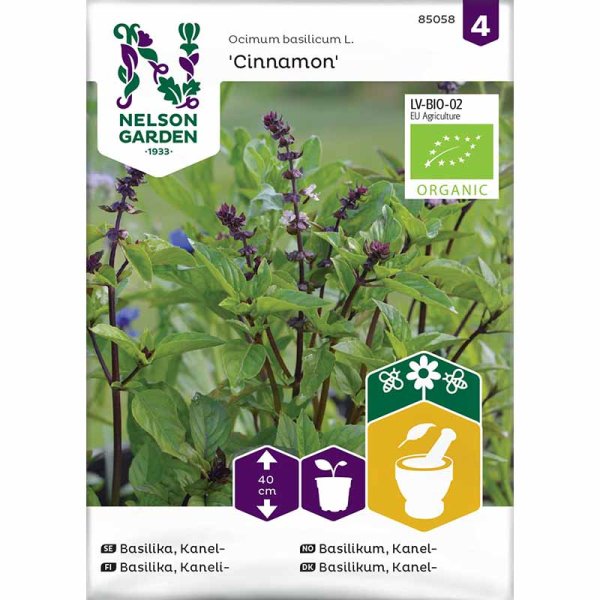 Kanelibasilika Organic