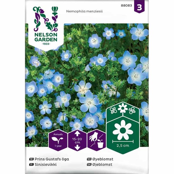 Prinssi Gustafin silmä vaaleansininen