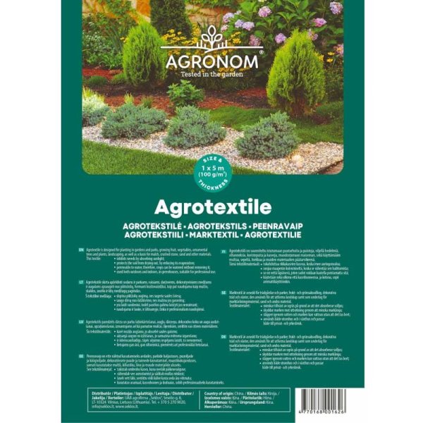 Maatekstiili 1x5m 100g/m²