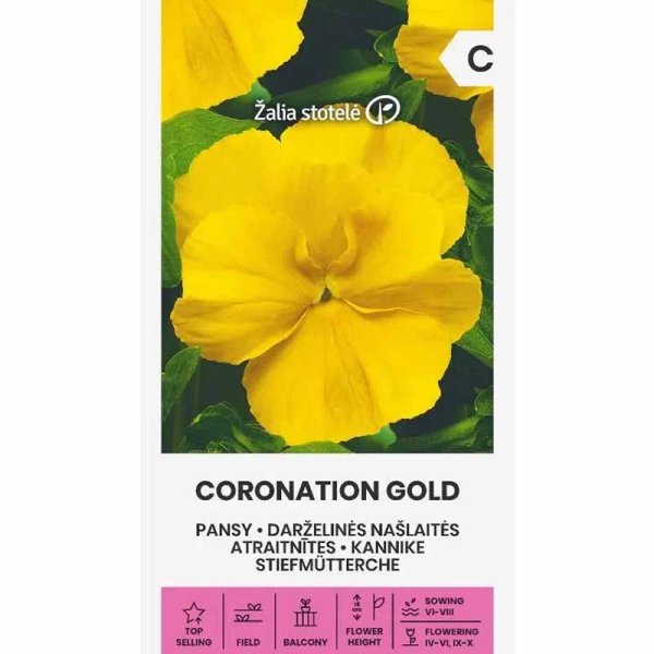 Orvokki 'Coronation gold'