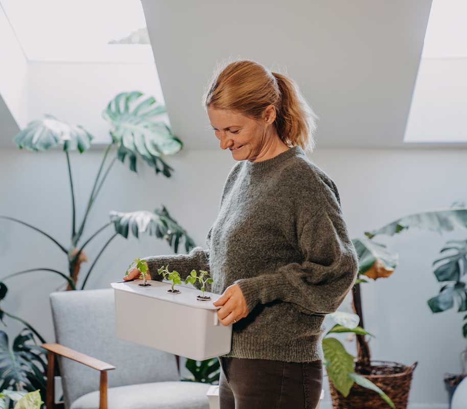 Hydroponinen järjestelmä Harvy 3 valkoinen