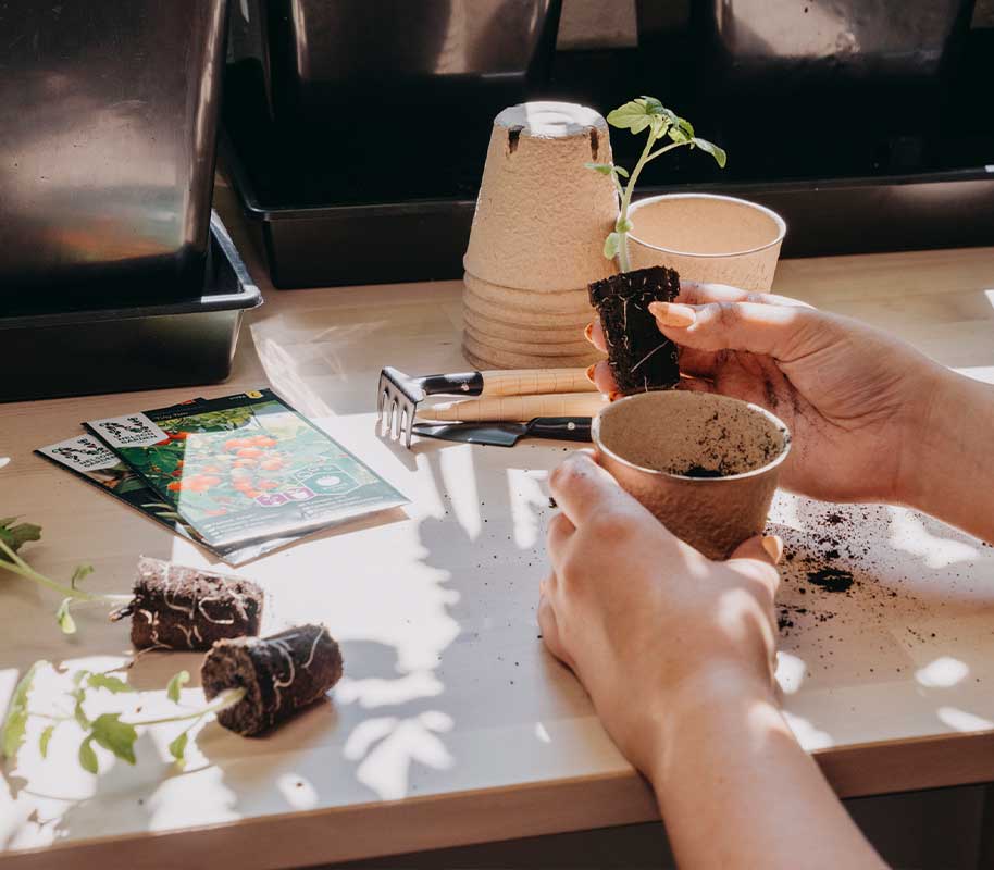 Pyöreä kuituruukku