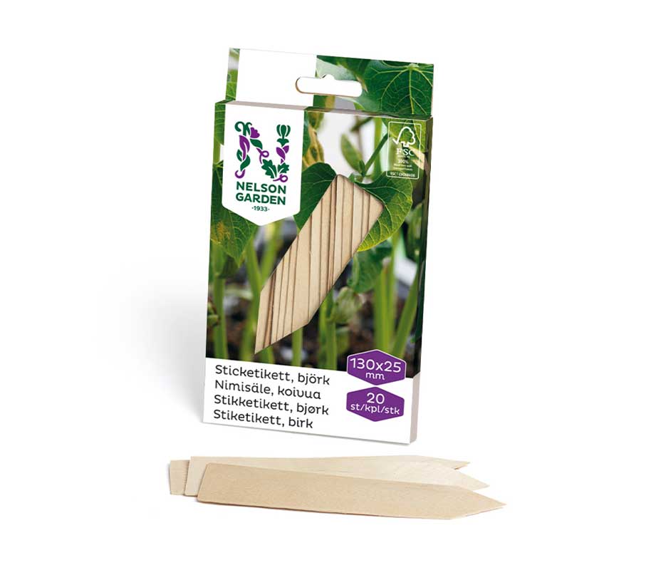 Puiset merkintätikut 13 cm, 20 kpl