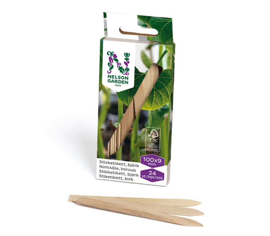 Puiset merkintätikut 10 cm, 24 kpl