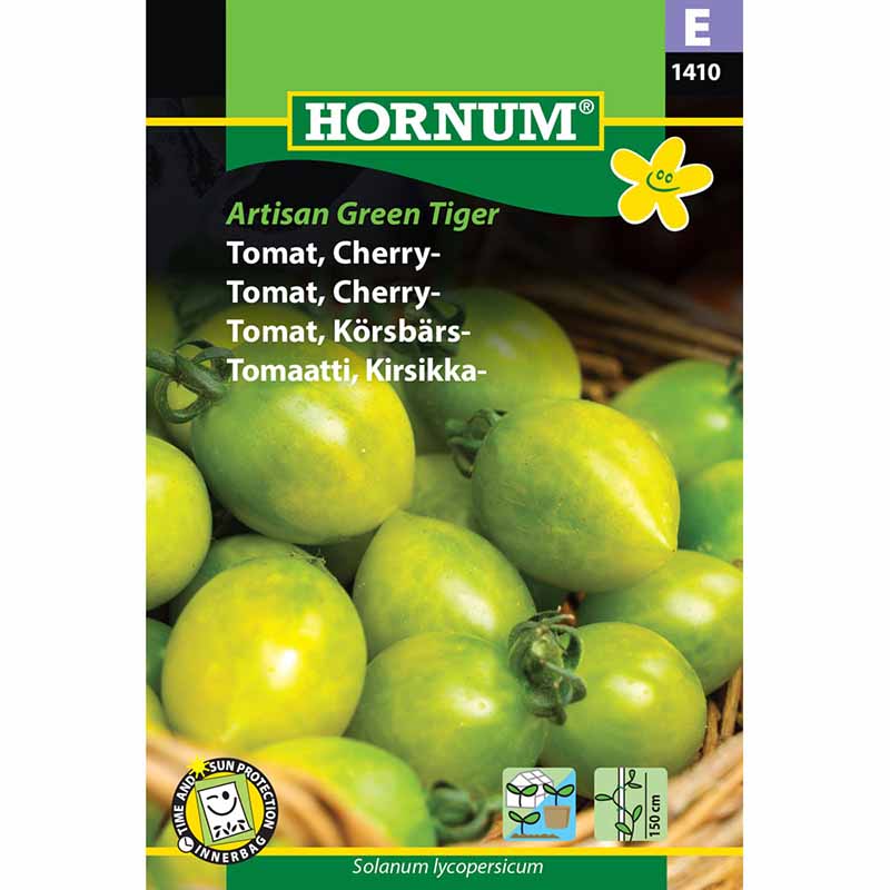 Kirsikkatomaatti 'Artisan Green Tiger'