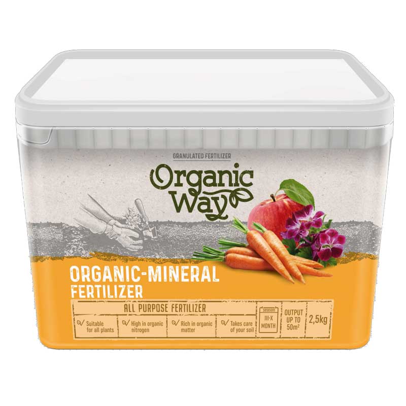 Orgaanis-mineraalilannoite yleiskäyttöön 2,5kg