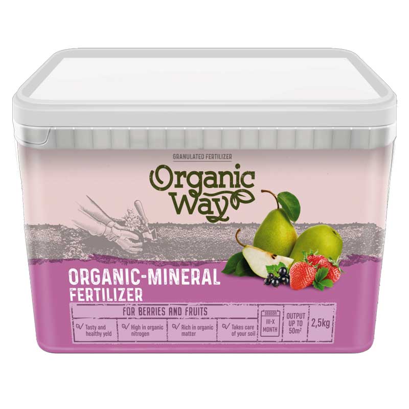 Orgaanis-mineraalilannoite marjoille ja hedelmille