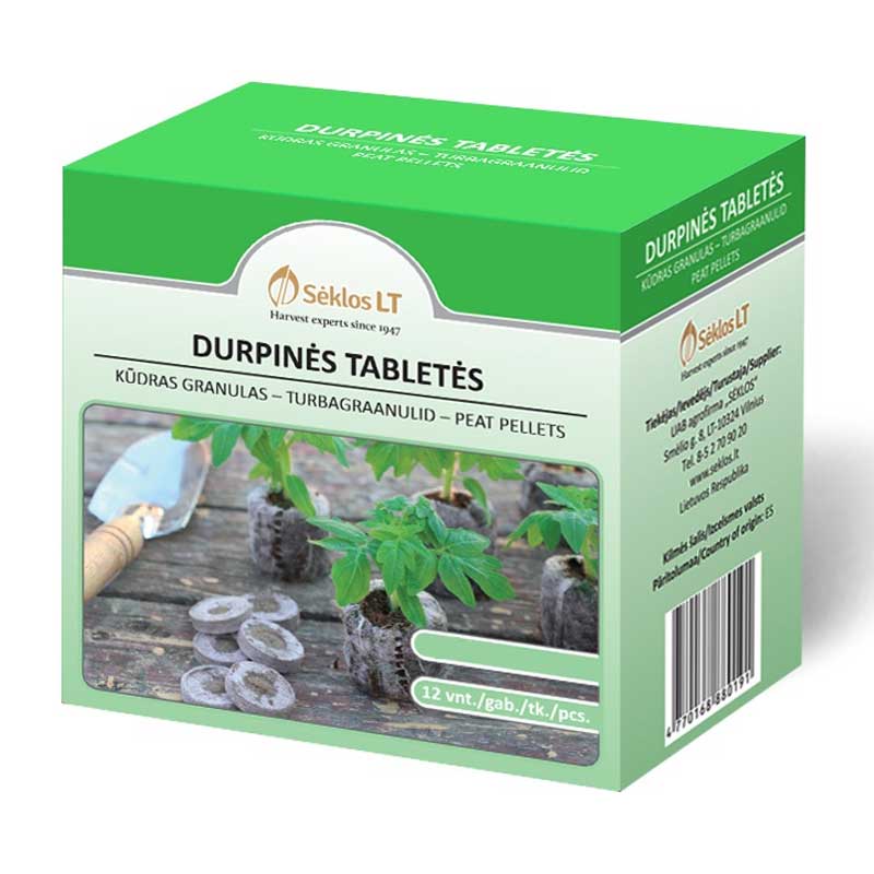 Turvebriketit 44mm 12 kpl